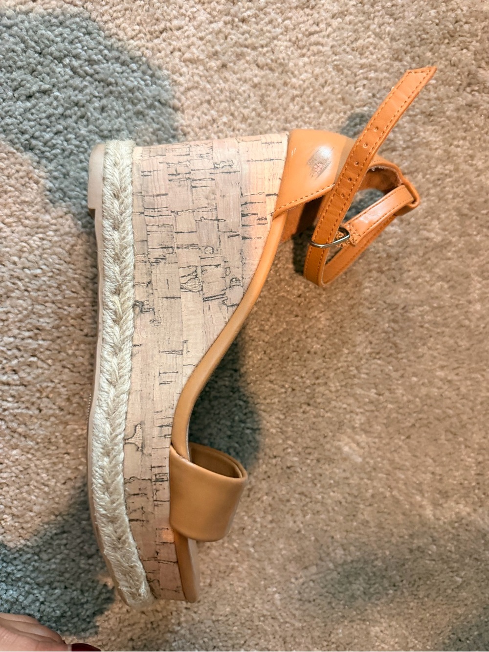 Women’s Tan Espadrille Wedge Sandals